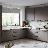 APRO Ручка-скоба 352мм черный матовый