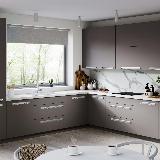 Профиль-ручка крепление саморезами алюминий матовый (анод), L-3000мм Профиль-ручка крепление саморезами алюминий матовый (анод), L-3000мм