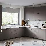 Ручка-кнопка D30мм никель матовый