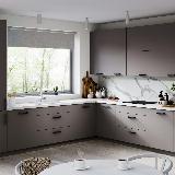 Ручка-рейлинг 160мм черный матовый Ручка-рейлинг 160мм черный матовый