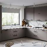 Ручка-рейлинг 160мм черный матовый