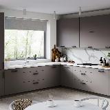 Ручка-рейлинг 160мм черный матовый