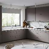 Профиль-ручка 128мм алюминий матовый