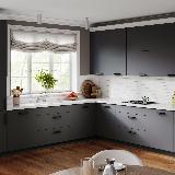 Ручка-скоба 160мм черный матовый