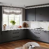 Ручка-рейлинг 352мм (L=1428мм) черный матовый