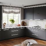 Профиль-ручка крепление саморезами алюминий матовый (анод), L-3000мм Профиль-ручка крепление саморезами алюминий матовый (анод), L-3000мм