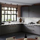 Профиль-ручка 192мм (L=220мм) крепление саморезами золото матовое (краска)