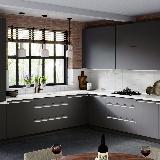 Профиль-ручка врезная для фасада 16/18мм, белый матовый (краска RAL9016), L-3000мм Профиль-ручка врезная для фасада 16/18мм, белый матовый (краска RAL9016), L-3000мм