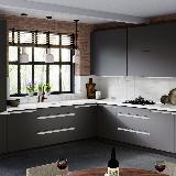 Профиль-ручка врезная для фасада 16/18мм, белый матовый (краска RAL9016), L-3000мм