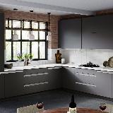 Профиль-ручка крепление саморезами для фасада 18мм, алюминий матовый (анод), L-3000мм