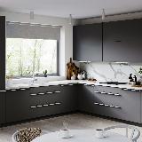 Профиль-ручка 32мм (L=60мм) крепление саморезами белый матовый (краска RAL 9003) Профиль-ручка 32мм (L=60мм) крепление саморезами белый матовый (краска RAL 9003)