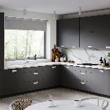 Ручка-раковина 128мм белый матовый