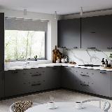 Ручка-рейлинг 640мм черный матовый