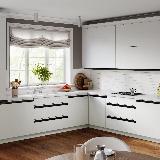 Профиль-ручка врезная для фасада 18мм, черный матовый (краска RAL9005), L-3000мм Профиль-ручка врезная для фасада 18мм, черный матовый (краска RAL9005), L-3000мм