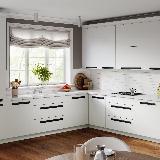 Профиль-ручка крепление саморезами черный матовый (анод), L-3000мм