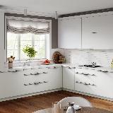 Профиль-ручка 596мм крепление саморезами золото матовое