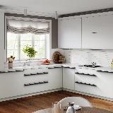 Профиль-ручка крепление саморезами черный матовый (анод), L-3000мм