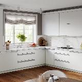 Профиль-ручка крепление саморезами для фасада 16мм, алюминий матовый (анод), L-3000мм