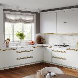 Профиль-ручка крепление саморезами для фасада 16мм,  золото матовое (анод), L-3000мм