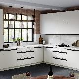 Профиль-ручка врезная для фасада 18мм, черный матовый (краска RAL9005), L-3000мм Профиль-ручка врезная для фасада 18мм, черный матовый (краска RAL9005), L-3000мм