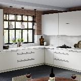 Профиль-ручка крепление саморезами для фасада 16мм, алюминий матовый (анод), L-3000мм