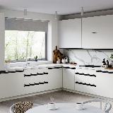 Профиль-ручка врезная для фасада 18мм, черный матовый (краска RAL9005), L-3000мм Профиль-ручка врезная для фасада 18мм, черный матовый (краска RAL9005), L-3000мм