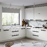 Профиль-ручка крепление саморезами черный матовый (анод), L-3000мм