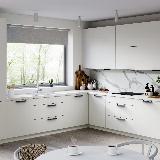 Профиль-ручка 192мм крепление саморезами черный матовый