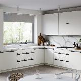 Профиль-ручка крепление саморезами черный матовый (анод), L-3000мм