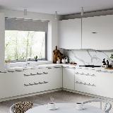 Профиль-ручка крепление саморезами алюминий матовый (анод), L-3000мм