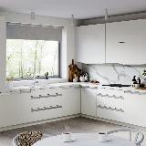 Профиль-ручка крепление саморезами для фасада 16мм, алюминий матовый (анод), L-3000мм