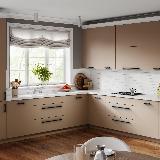 Ручка-рейлинг 352мм (L=1428мм) черный матовый