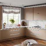 Профиль-ручка врезная для фасада 16/18мм, белый матовый (краска RAL9016), L-3000мм