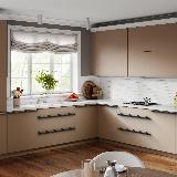 Профиль-ручка крепление саморезами графит (краска), L-3000мм