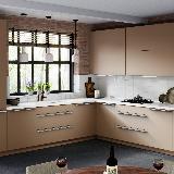 Профиль-ручка 128мм (L=196мм) крепление саморезами алюминий матовый (анод) Профиль-ручка 128мм (L=196мм) крепление саморезами алюминий матовый (анод)