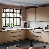 Профиль-ручка L=596мм крепление саморезами черный матовый (краска RAL 9005)