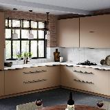 Профиль-ручка 128мм (L=196мм) крепление саморезами графит (краска) Профиль-ручка 128мм (L=196мм) крепление саморезами графит (краска)