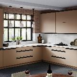 Профиль-ручка врезная для фасада 18мм, черный матовый (краска RAL9005), L-3000мм Профиль-ручка врезная для фасада 18мм, черный матовый (краска RAL9005), L-3000мм