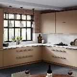 Профиль-ручка 32мм (L=60мм) крепление саморезами золото матовое (краска) Профиль-ручка 32мм (L=60мм) крепление саморезами золото матовое (краска)