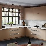 Профиль-ручка 128мм (L=196мм) крепление саморезами белый матовый (краска RAL 9003) Профиль-ручка 128мм (L=196мм) крепление саморезами белый матовый (краска RAL 9003)