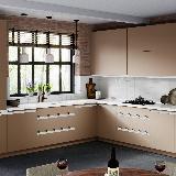 Профиль-ручка врезная для фасада 18мм, белый матовый (краска RAL9016), L-3000мм