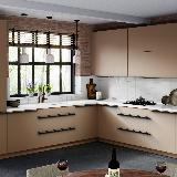 Профиль-ручка крепление саморезами черный матовый (анод), L-3000мм