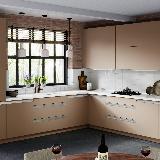 Профиль-ручка крепление саморезами для фасада 16мм, алюминий матовый (анод), L-3000мм