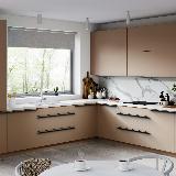 Профиль-ручка крепление саморезами черный матовый (краска RAL9005), L-3000мм Профиль-ручка крепление саморезами черный матовый (краска RAL9005), L-3000мм