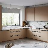 Профиль-ручка врезная для фасада 16/18мм, черный матовый (краска RAL9005), L-3000мм Профиль-ручка врезная для фасада 16/18мм, черный матовый (краска RAL9005), L-3000мм