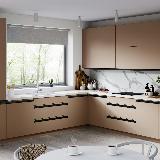 Профиль-ручка врезная для фасада 18мм, черный матовый (краска RAL9005), L-3000мм Профиль-ручка врезная для фасада 18мм, черный матовый (краска RAL9005), L-3000мм