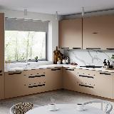 Профиль-ручка крепление саморезами черный матовый (анод), L-3000мм