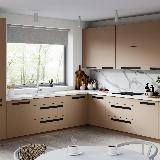 Профиль-ручка крепление саморезами черный матовый (анод), L-3000мм