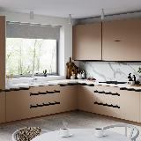 Профиль-ручка врезная для фасада 18мм, черный матовый (анод), L-3000мм