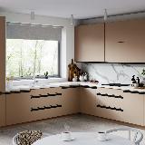 Профиль-ручка крепление саморезами для фасада 16мм, черный матовый (анод), L-3000мм